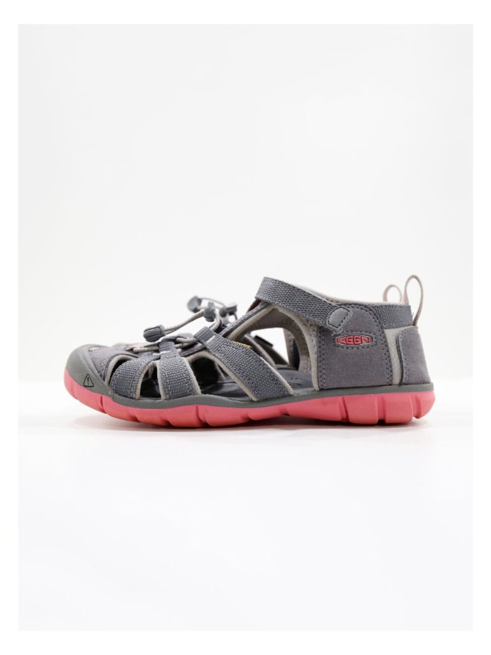 Keen Seacamp II CNX Gray Washable Fisherman Sandals - Big Kids' 4
